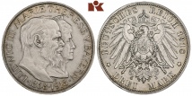 Ludwig III., 1913-1918. 3 Mark 1918. 16,58 g. J. 54.