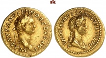 Domitianus, 81-96 und Domitia. AV-Aureus, 82/83, Rom; 7.75 g. BMC 58; Calicó 943; Coh. 3; RIC² 148.