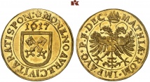 Goldgulden 1617, Beckenb. 106 (dieses Exemplar); Fb. 2456; Slg. Bach (Auktion Künker 238) 4559.