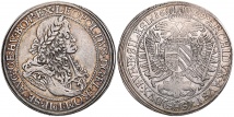 Leopold I., 1657-1705. Reichstaler 1679 SHS, Breslau. 28.51 g. Dav. 3293; F. u. S. 513; Voglh. 218 VII.