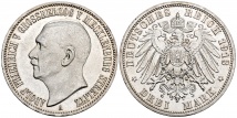 Adolf Friedrich V., 1904-1914. 3 Mark 1913. J. 92.