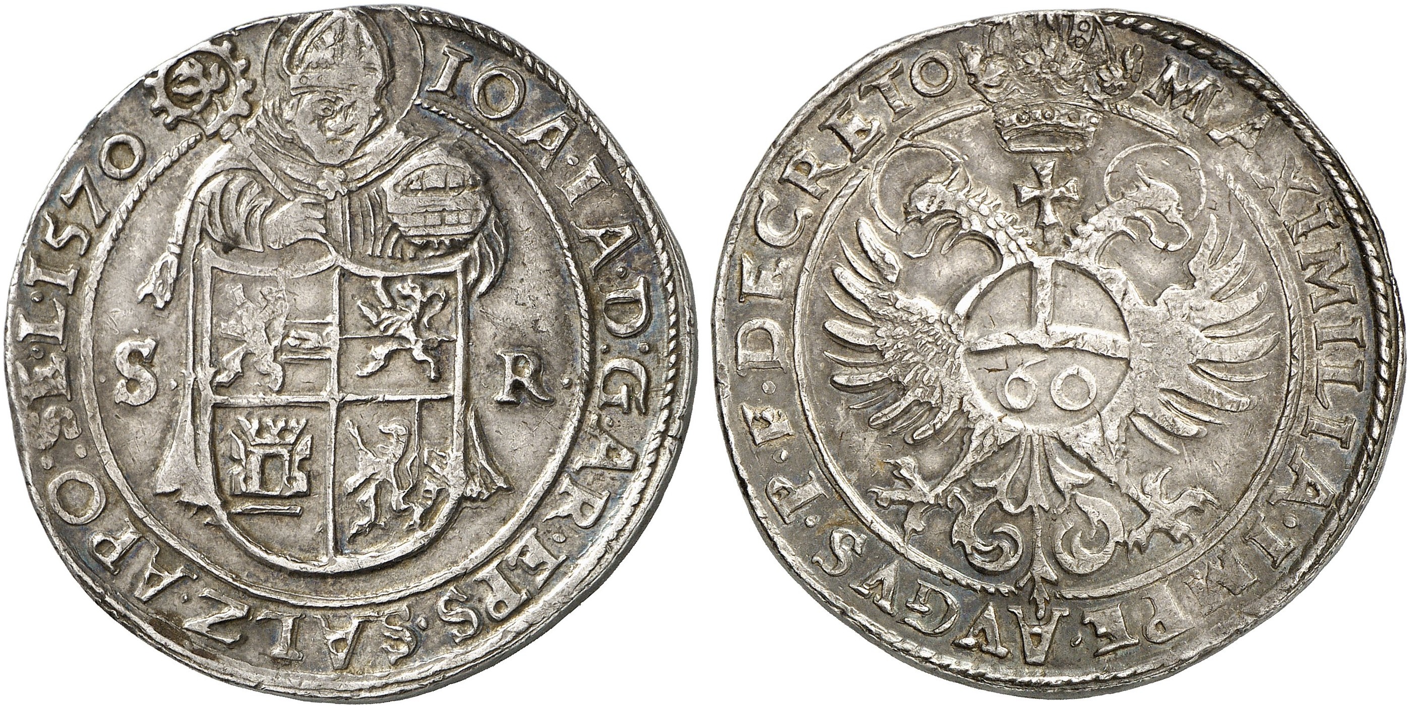 Johann Jakob Khuen Von Belasi 1560 1586 Guldentaler 60 Kreuzer 1570