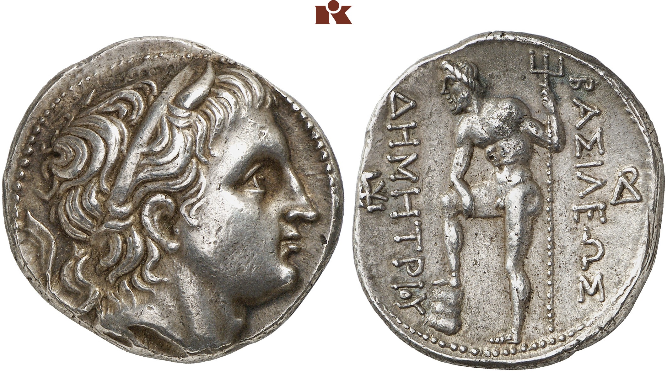 KÖNIGREICH. Demetrios Poliorketes, 306-283 v. Chr. AR-Tetradrachme, 289 ...