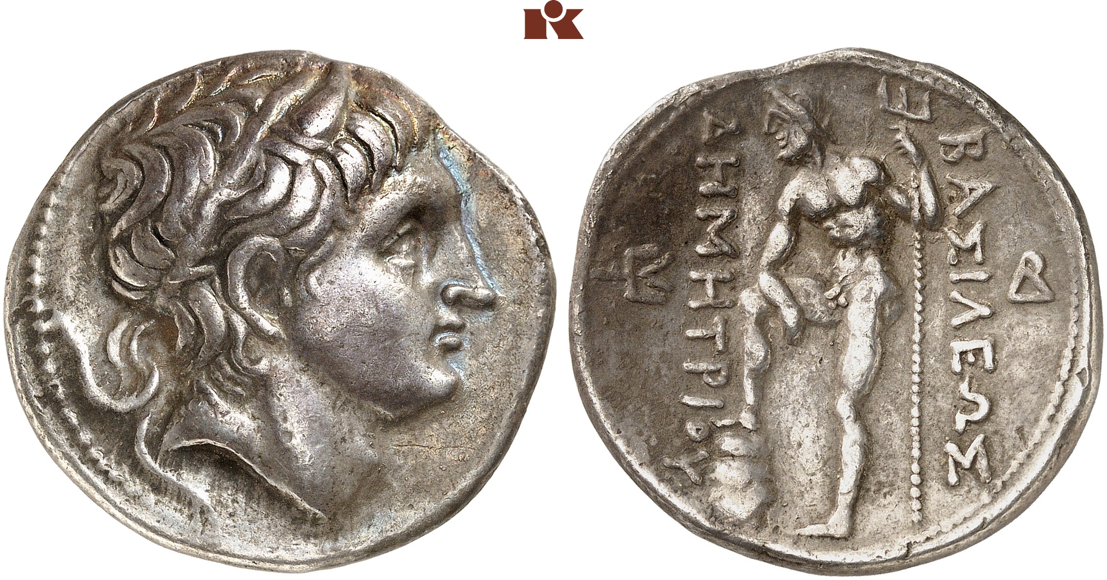 KÖNIGREICH. Demetrios Poliorketes, 306-283 v. Chr. AR-Tetradrachme, 289 ...