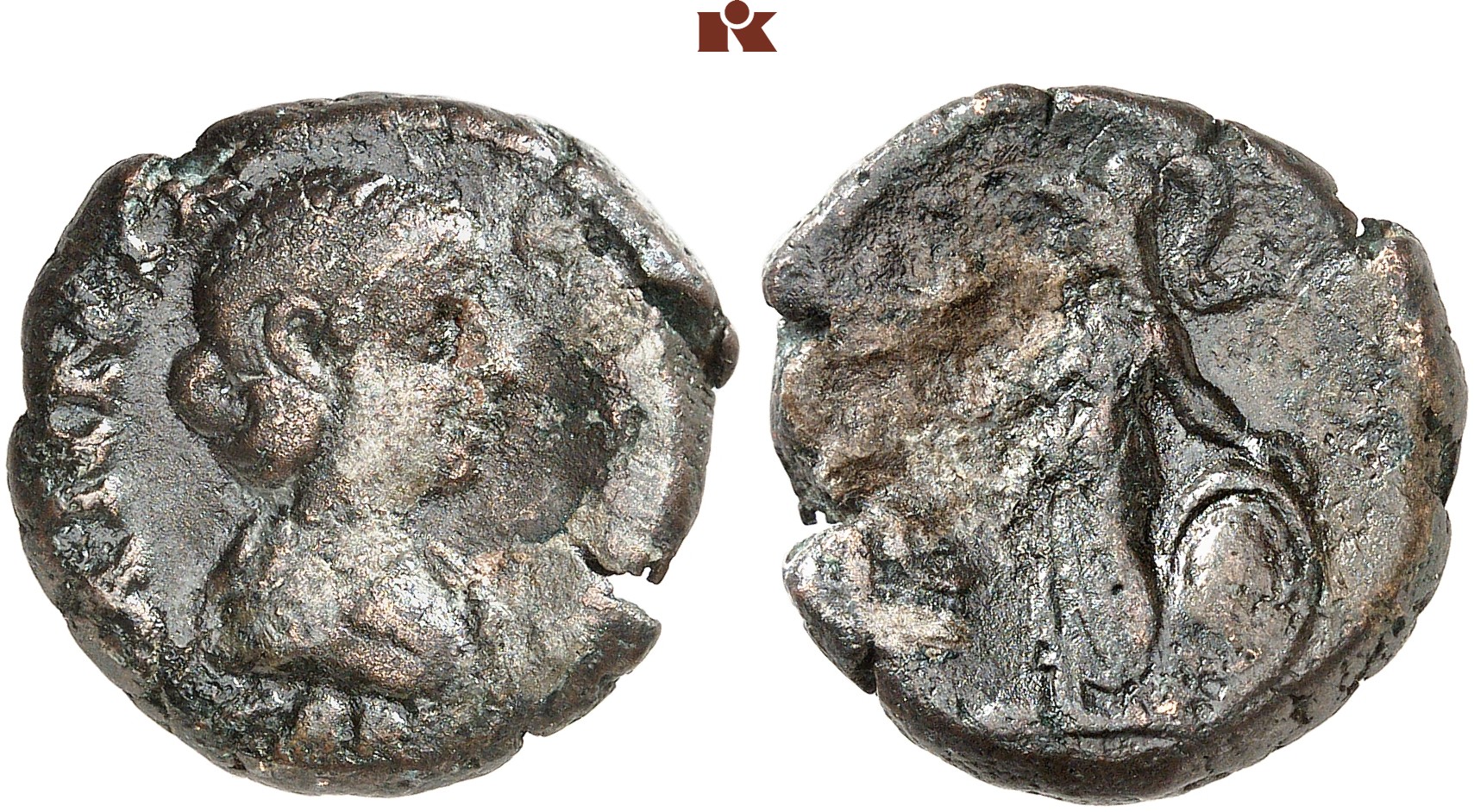 Antoninus IV. Elagabal, 218-222 für Annia Faustina. B-Tetradrachme ...