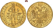 Ferdinand II., 1592-1618-1637. 10 Dukaten 1629, Prag. Dietiker 760; Fb. 38 (dort unter Böhmen); Halacka 714.