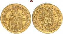 Ferdinand II., 1592-1618-1637. 2 Dukaten 1633 KB, Kremnitz. 6.92 g. Fb. 97; Herinek 167.