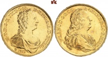 Maria Theresia, 1740-1780. 10 Souverain d'or 1751, Antwerpen. Delm. 213 (dort als Essai bezeichnet, R3); Eypeltauer 527 Anm.; Fb. 139.