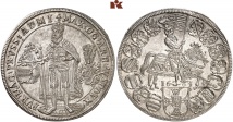Erzherzog Maximilian als Hochmeister des Deutschen Ordens, 1585-1590-1618. Reichstaler 1603, Hall. 28.29 g. Dav. 5848; M./T. 366; Prokisch 60 D/d.