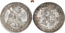 Stephan Bathory, 1576-1586. Reichstaler 1585 NB, Nagybánya. 28.55 g. Dav. 8457; Kopicki 10504 (R4).