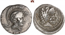 Ddenevele. AR-Stater, 410/400 v. Chr., Telmessos; 8.59 g. Müseler VI, 82 (dies Exemplar); Hurter, Tissaphernes-Fund 21 (dies Exemplar).
