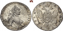 Katharina II., 1762-1796. Rubel 1763, St. Petersburg. 23.59 g. Bitkin 183; Dav. 1683; Diakov 20.