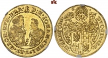 Johann Christian und Georg Rudolf, 1602-1621. 4 Dukaten 1610 CT, Reichenstein. Fb. 3152; F. u. S. 1446.