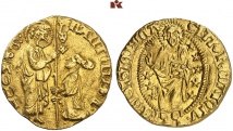 Antonius Fluvianus, 1421-1437. Zecchine nach venezianischem Typ; 3.54 g. Kasdagli -; Fb. 3; Schlumberger -, vergl. Pl. X, 15; Metcalf² -.
