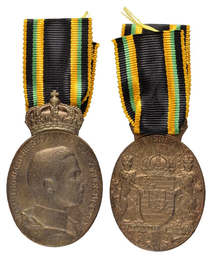 Ordensband 0,30m Sachsen Coburg Gotha Kriegs-Erinnerungskreuz 1914-1918 usw. 