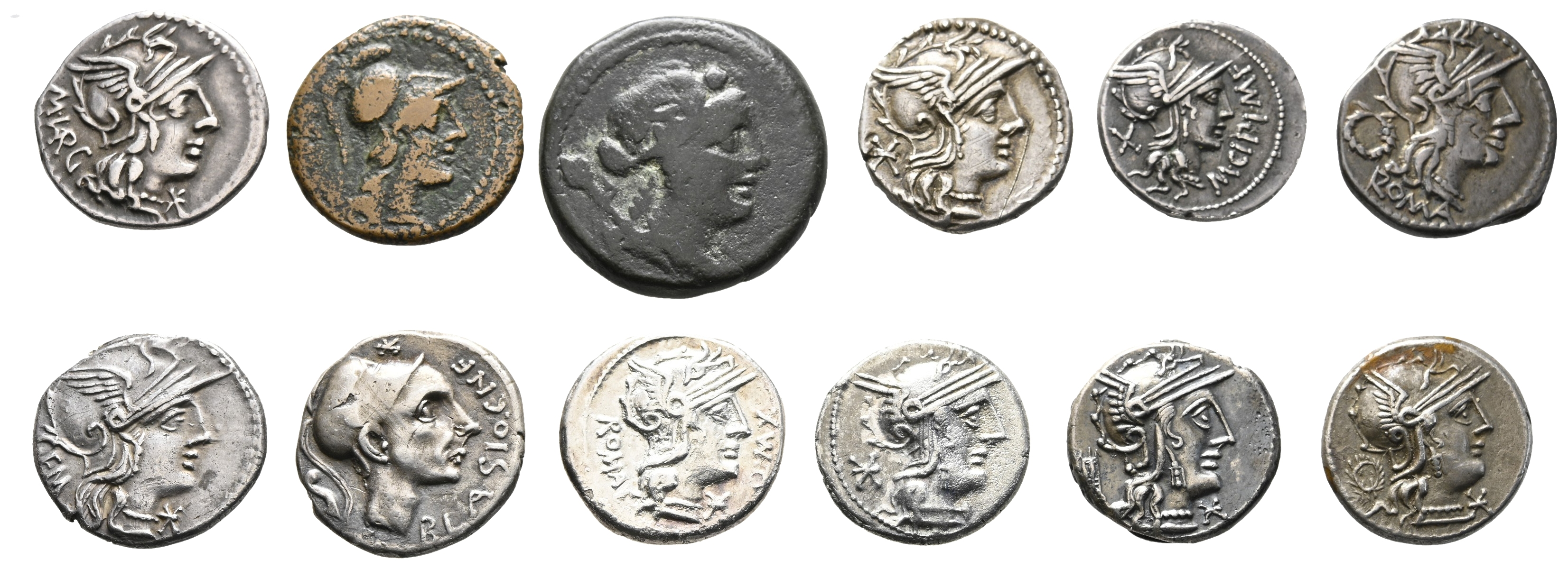 Kleines Lot Der Römischen Republik Enthalten Sind 10 Denare Und 2