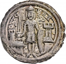 Otto I., 1157-1184. Brakteat, 1157-1170, Brandenburg. 0,98 g. Bahrf. 40; Berger 1667.