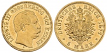 Ludwig III., 1848-1877. 5 Mark 1877. J. 215.